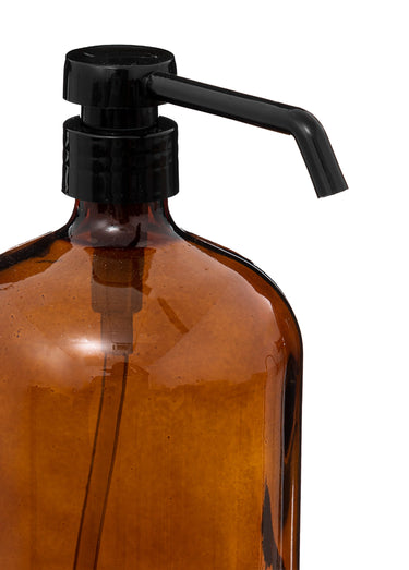 Distributeur en verre teinté, 1 litre Marron