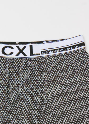 Boxer avec ceinture élastiquée, logo Imprimé noir