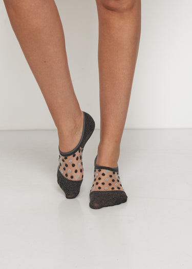 Socquettes invisibles, assorti foncé Gris