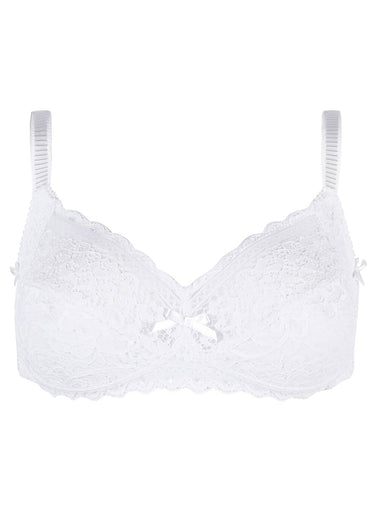 Soutien-gorge confortable sans armatures Blanc