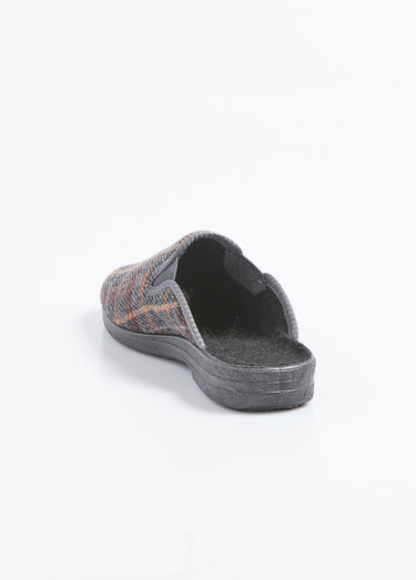 Chaussons mules largeur confort élastiqués Gris