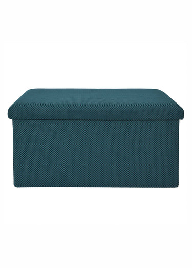 Banc coffre pliable design en mesh ATOME Bleu