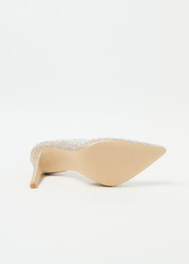 Escarpins chic talons hauts avec strass Dore