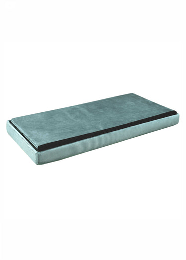 Banc coffre en velours cotelé GIULIA Bleu