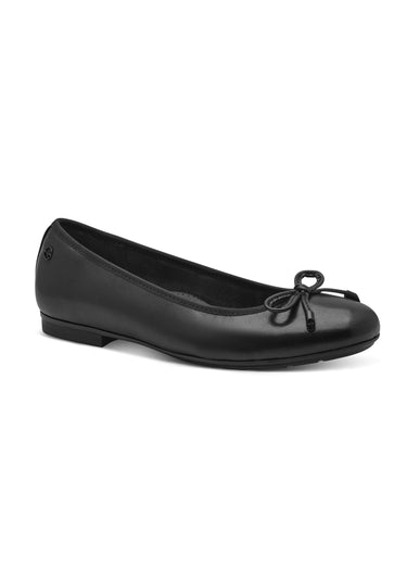 Ballerines cuir semelle plate antidérapante Noir