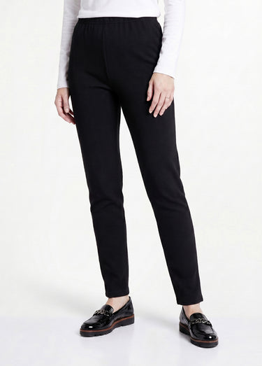 Legging taille élastiquée jersey extensible Uni Noir