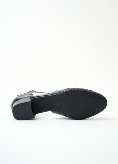Escarpins largeur confort cuir Marine
