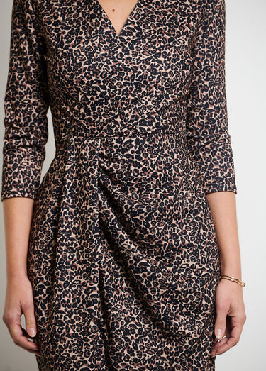 Robe cache-coeur effet portefeuille Animalier