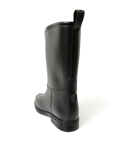 Bottes de pluie effet coutures apparentes Noir