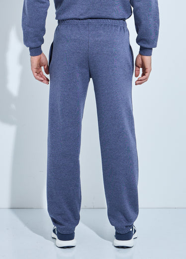 Pantalon jogging molleton bas et taille élastiqués Bleu Grise