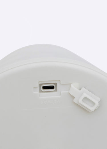 Lampadaire USB d'extérieur, pied acier Gris Clair