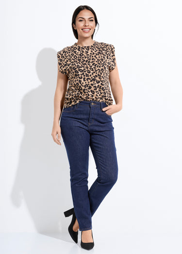 Jean slim en denim, spécial PETITE Bleu Brut