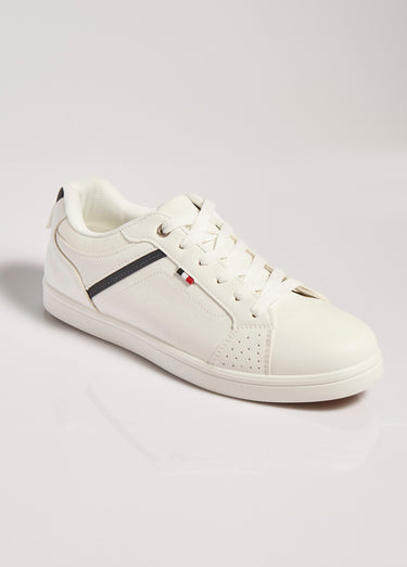 Baskets épurées sportswear chic Blanc