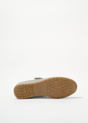 Sandales confortables en cuir ajouré Gris