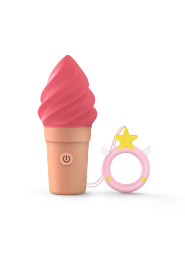 Stimulateur fun rechargeable CAND'ICE Rose fraise