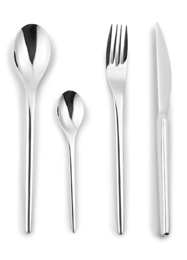 Ménagère 24 pièces inox brillant Jonquille Gris