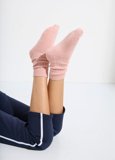 Chaussettes avec laine et cachemire Rose