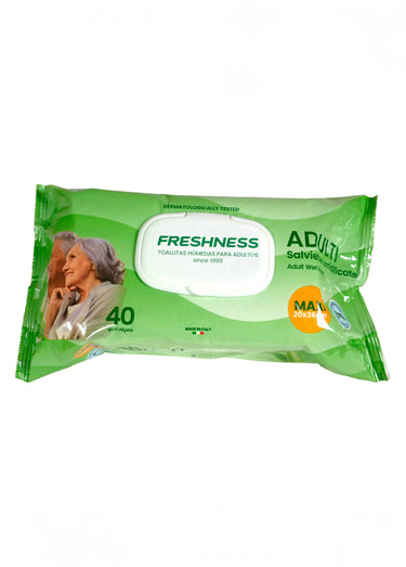 Lingettes intimes imprégnées seniors - lot de 40 ou 80 Vert