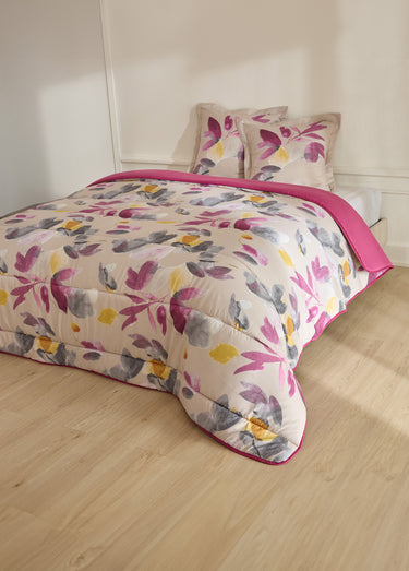 Couette microfibre double face 400 g/m² Imprime Feuille