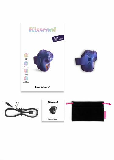 Mini sextoy rechargeable KISSCOOL Indigo