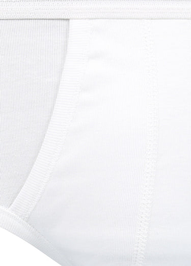 Slip pur coton homme Blanc