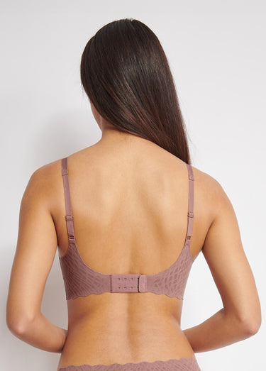 Soutien gorge microfibre graphique Cacao