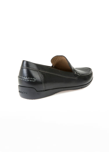 Mocassins en cuir semelle antidérapante Noir