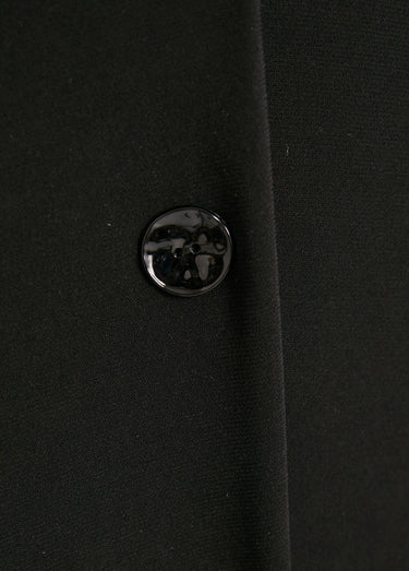 Jupe longue évasée unie ceinture élastiquée Noir