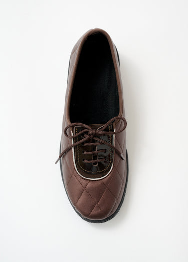 Derbys semelle compensée largeur confort Marron