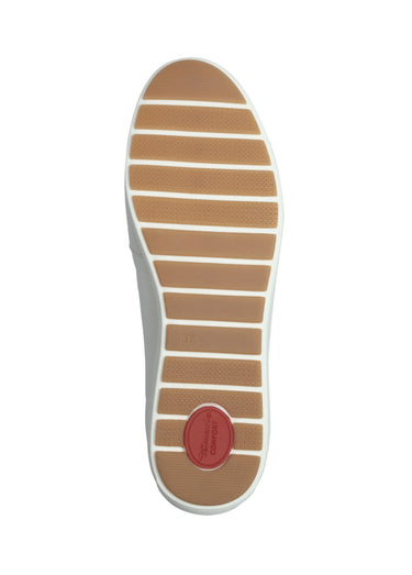 Mocassins confort cuir semelle compensée Blanc