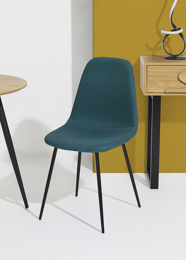 Set 4 Chaises design maille mesh ATOME Bleu