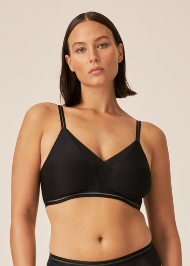 Soutien-gorge sans armatures invisible Noir