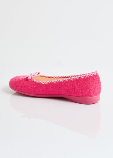 Chaussons ballerines largeur confort Fuchsia