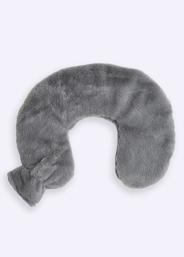 Bouillotte à eau forme tour de cou Gris