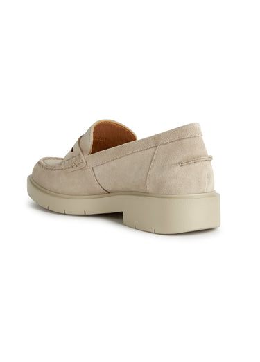 Mocassins cuir semelle épaisse Sable