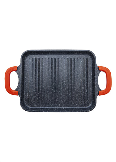 Plancha grill céramique tous feux antiadhésive Alizée Noir