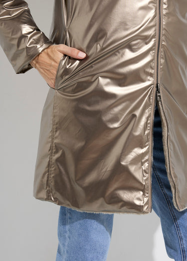 Parka réversible déperlant / fourrure 1 Bronze