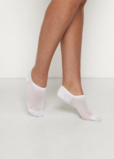 Protège-pieds en coton majoritaire Blanc
