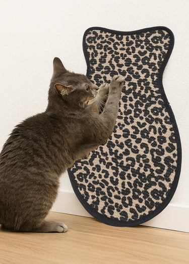 Griffoir pour chat avec décor fantaisie Leopard
