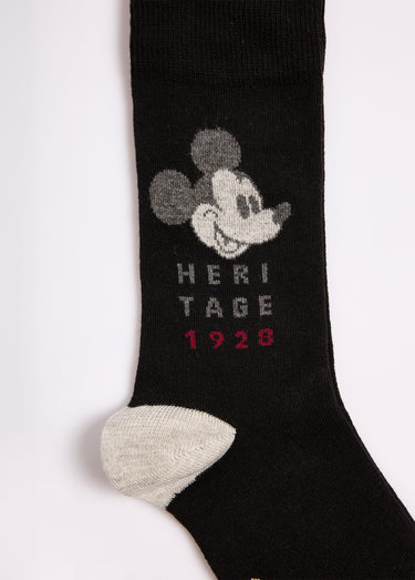 Chaussettes motifs Mickey + boîte cadeau Assortis Gris