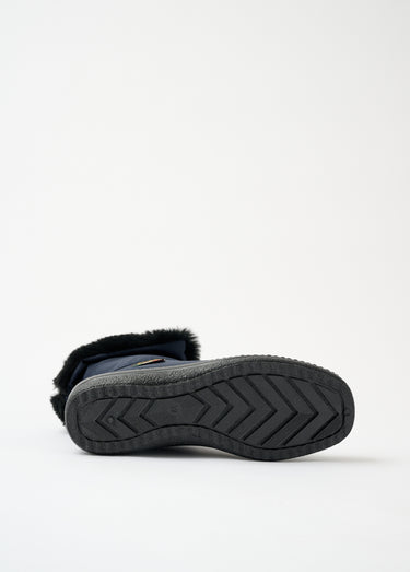 Boots zippées imperméables grande largeur Marine