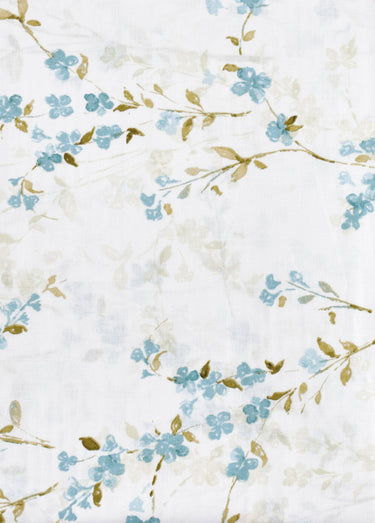 Parure de lit 3 pièces avec housse de couette, myosotis Imprime/Bleu