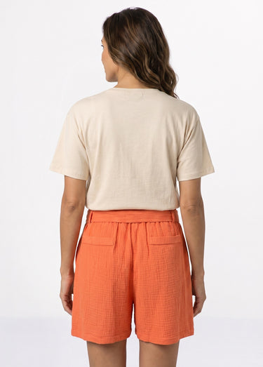 T-shirt manches courtes print Cocktail Beige
