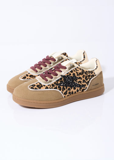 Sneakers fantaisie léopard et paillettes Leopard