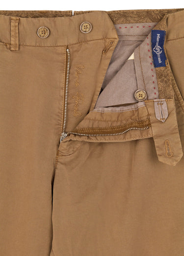 Bermuda chino en toile poches italiennes Brun