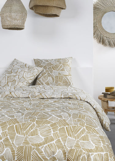Parure pur coton 240 x 220cm, Africa Beige