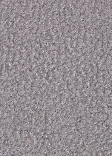 Coupon tissu fausse fourrure, Doudou Gris Clair