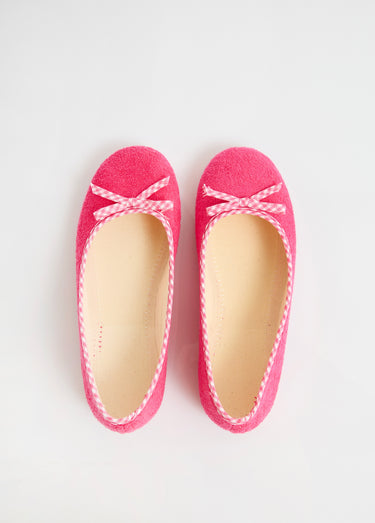 Chaussons ballerines largeur confort Fuchsia
