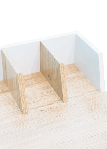 Bureau design bicolore gain de place Blanc