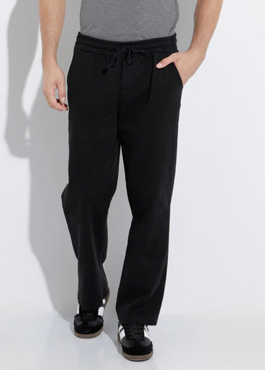 Pantalon élastiqué confort style casual Noir